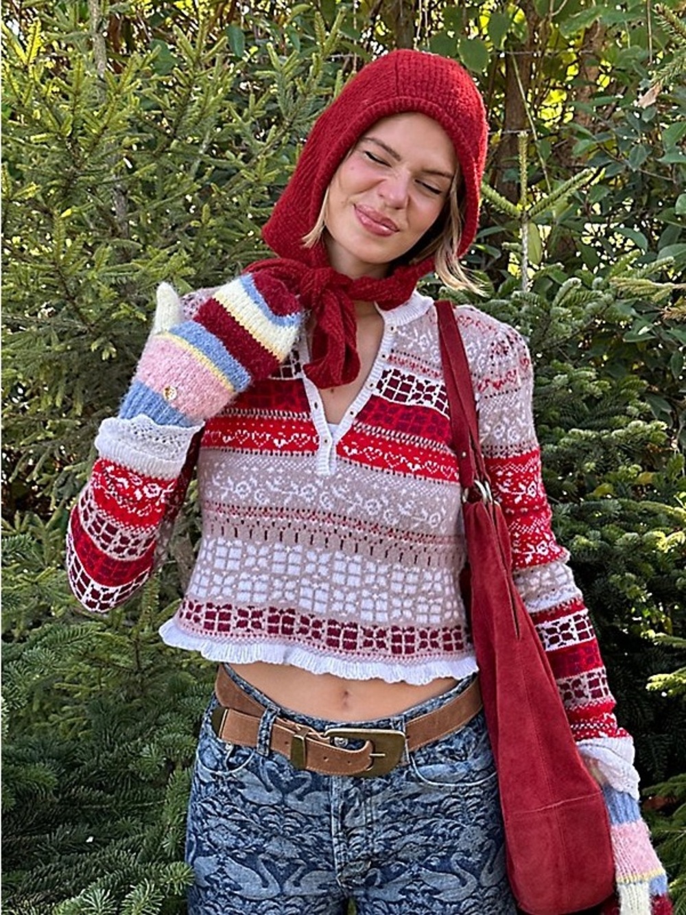 Free People Gift Wrapped Henley Top